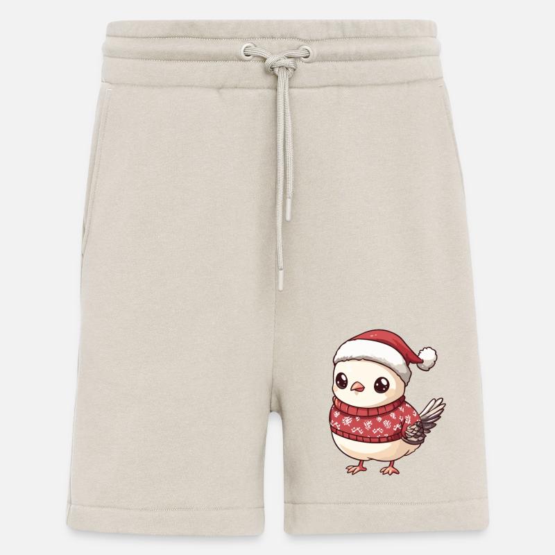 Taube Vogel Weihnachten Comic - Shorts - made by SPREAD - WARM CLAY