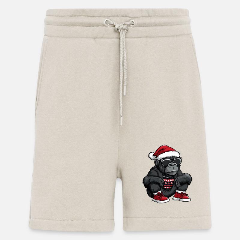 Noël Gorilla Noël - Short bio décontracté fabriqué en UE - WARM CLAY
