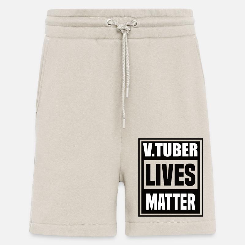 V Tuber Lives matter - Short bio décontracté fabriqué en UE - WARM CLAY
