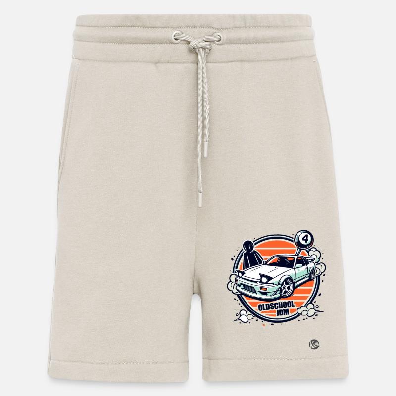 Oldschool JDM Drift-Auto-Rennfahrer - Shorts - made by SPREAD - WARM CLAY