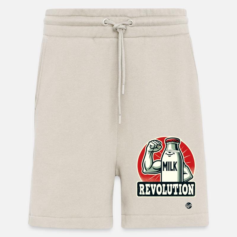 Milch-Revolution - Shorts - made by SPREAD - WARM CLAY