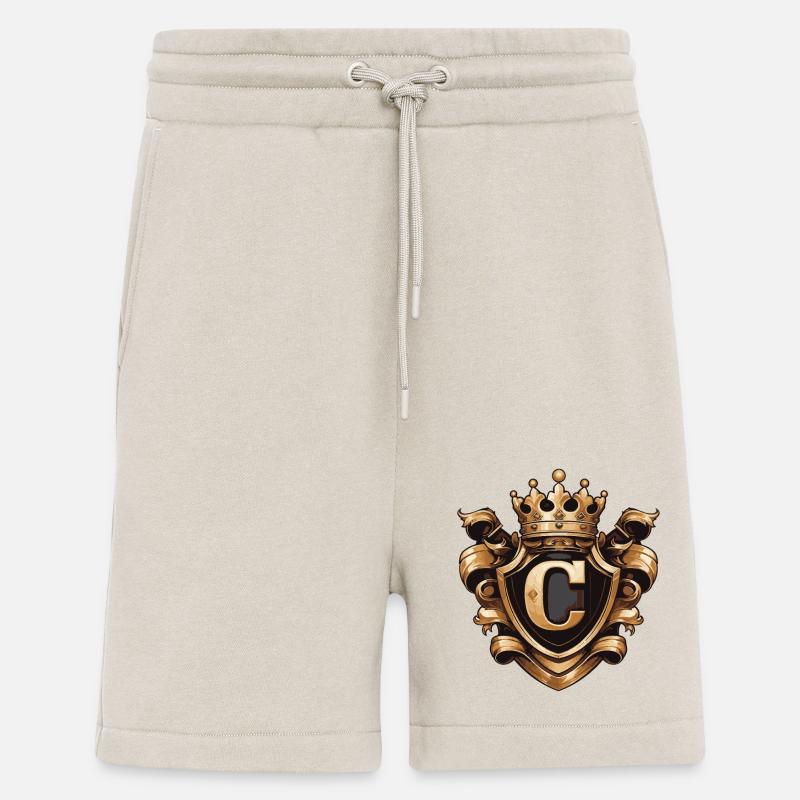C Buchstabe Logo Krone - Shorts - made by SPREAD - WARM CLAY