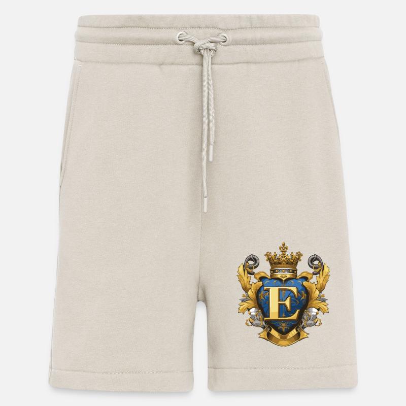 E Letter Logo Crown - Shorts - made by SPREAD - WARM CLAY