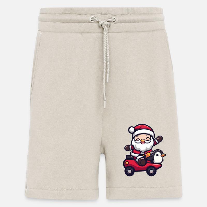 Pingouin Père Noël - Short bio décontracté fabriqué en UE - WARM CLAY
