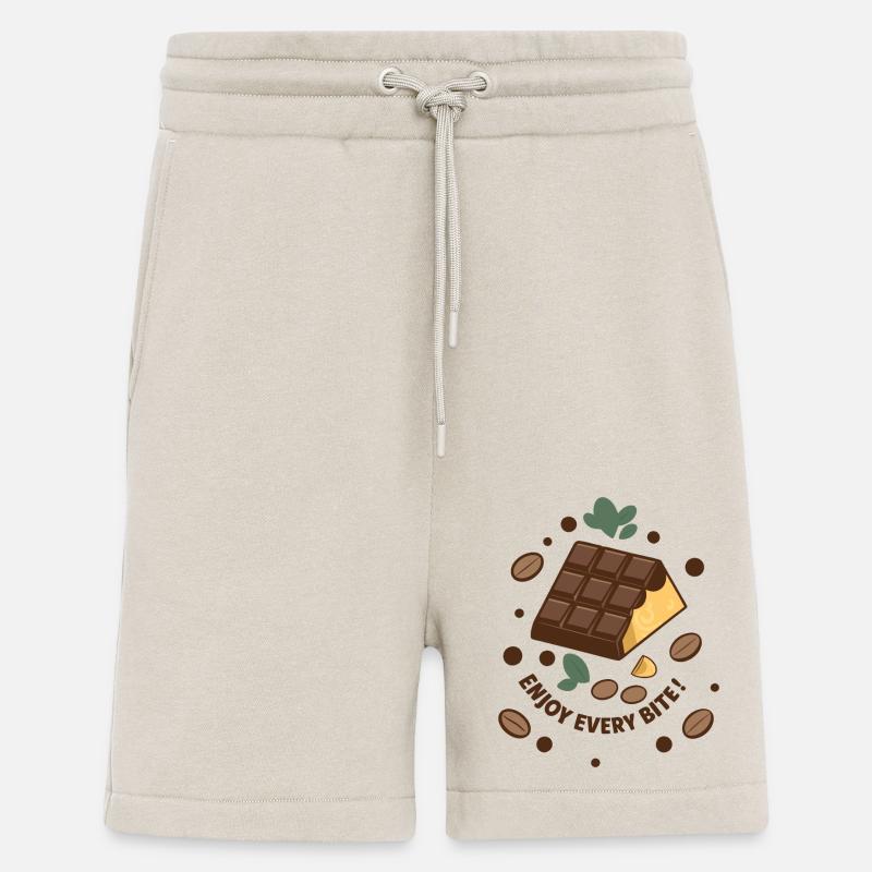 CHOCOLATE BARS - Shorts - made by SPREAD - WARM CLAY