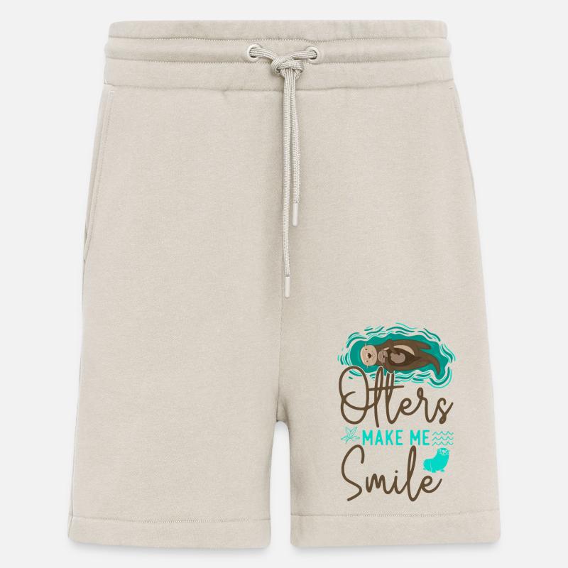 Otter Otters Make Me Smile - Shorts - made by SPREAD - WARM CLAY