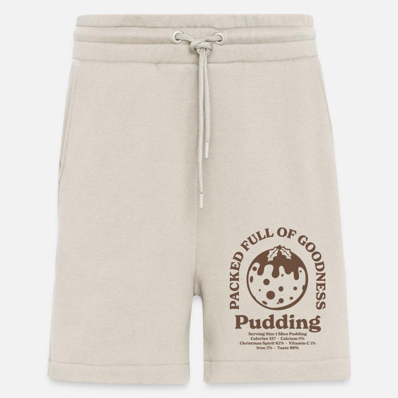Pudding de Noël - Short bio décontracté fabriqué en UE - WARM CLAY