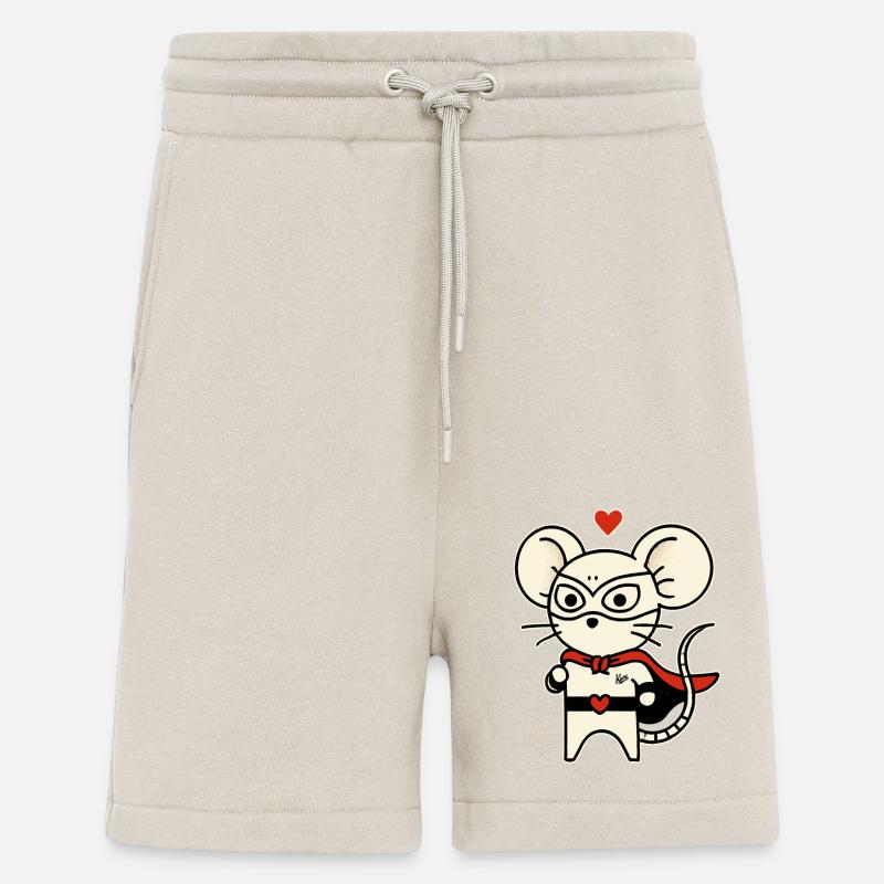 Maus Held der Liebe - Shorts - made by SPREAD - WARM CLAY