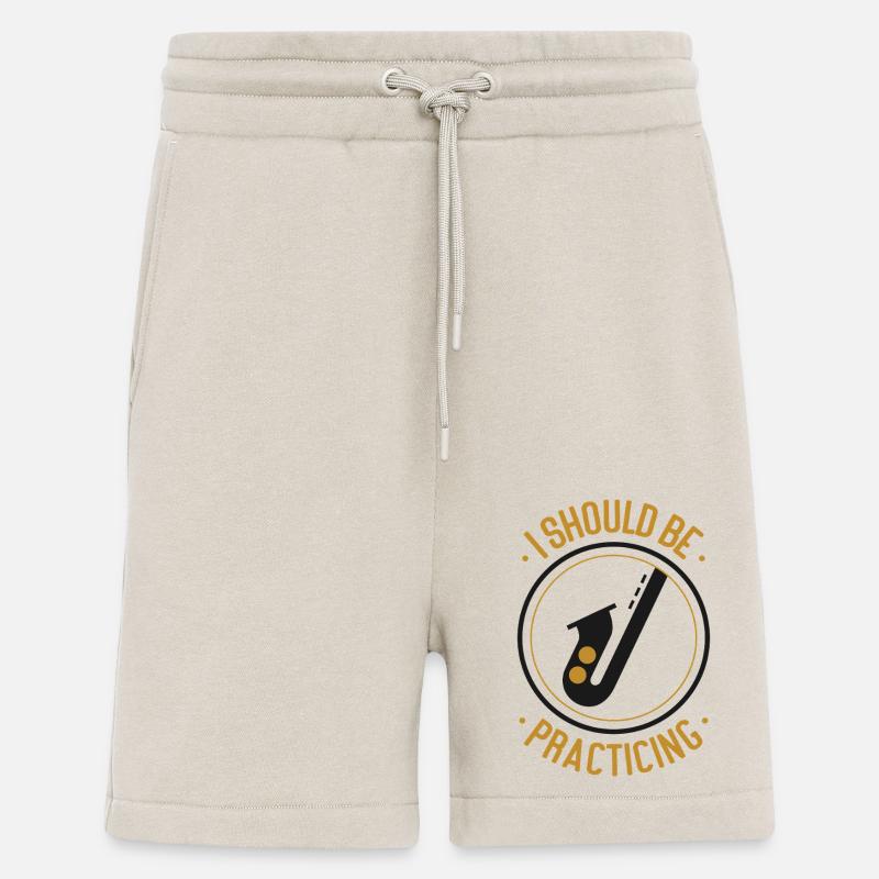 Saxophones I Should Be Practicing - Shorts - made by SPREAD - WARM CLAY