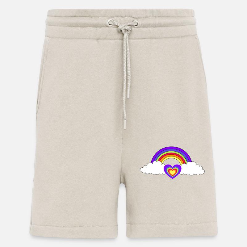 Regenbogen Herz Herzen Liebe Valentin - Shorts - made by SPREAD - WARM CLAY