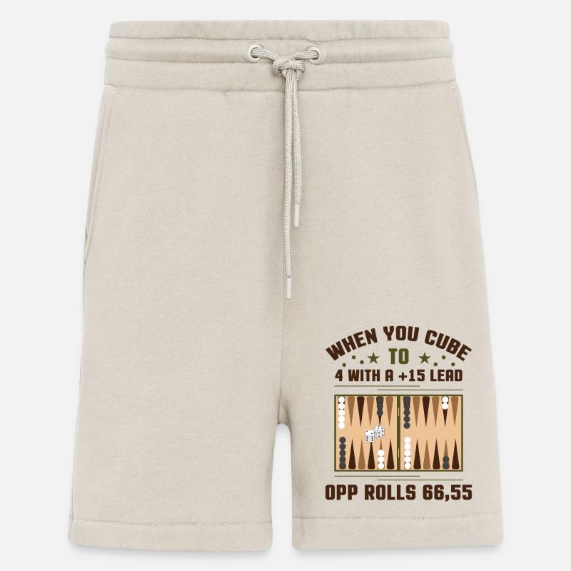 Backgammon Spiel - Shorts - made by SPREAD - WARM CLAY