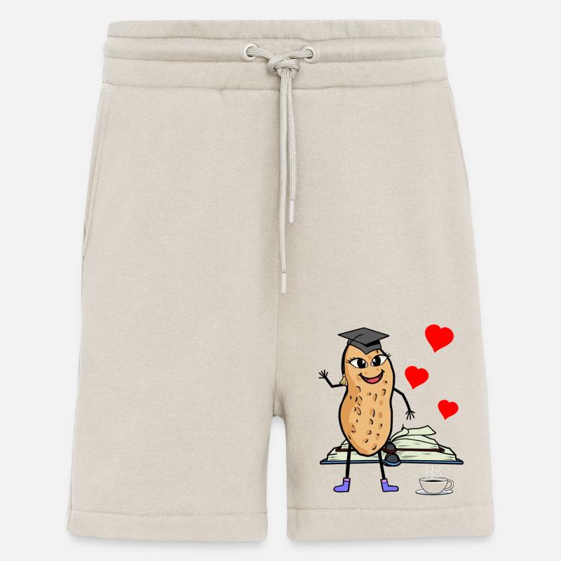Erdnuss Studentin Studieren Studium Uni - Shorts - made by SPREAD - WARM CLAY