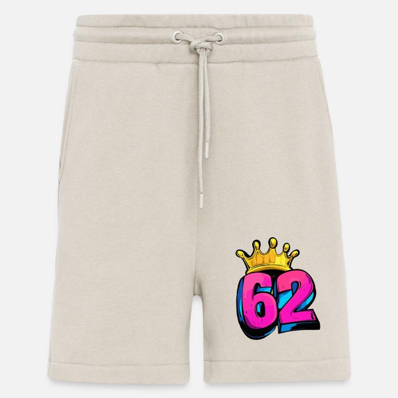 Couronne à 62 chiffres - Short bio décontracté fabriqué en UE - WARM CLAY