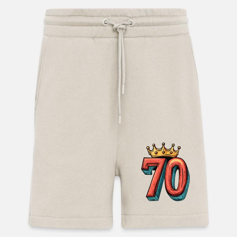 70 Number Crown - Shorts - made by SPREAD - WARM CLAY