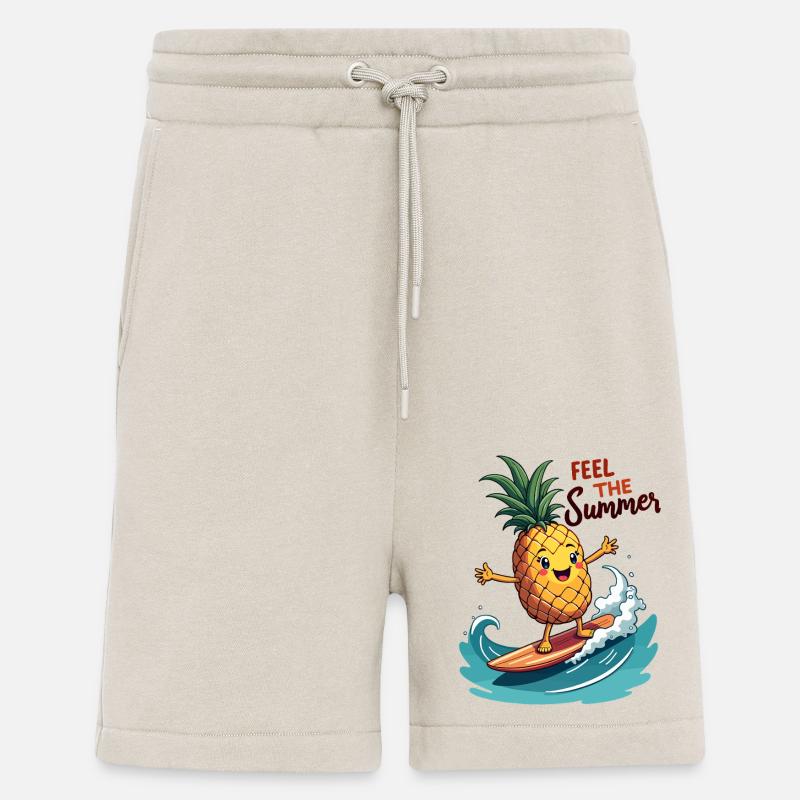 Ananas Surfer Surf Feel L’été - Short bio décontracté fabriqué en UE - WARM CLAY