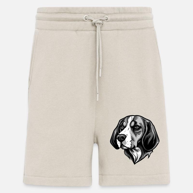 Beagle Hund Kopf - Shorts - made by SPREAD - WARM CLAY