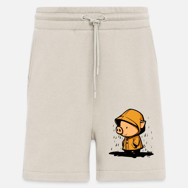 Cochon mignon en imperméable - Short bio décontracté fabriqué en UE - WARM CLAY