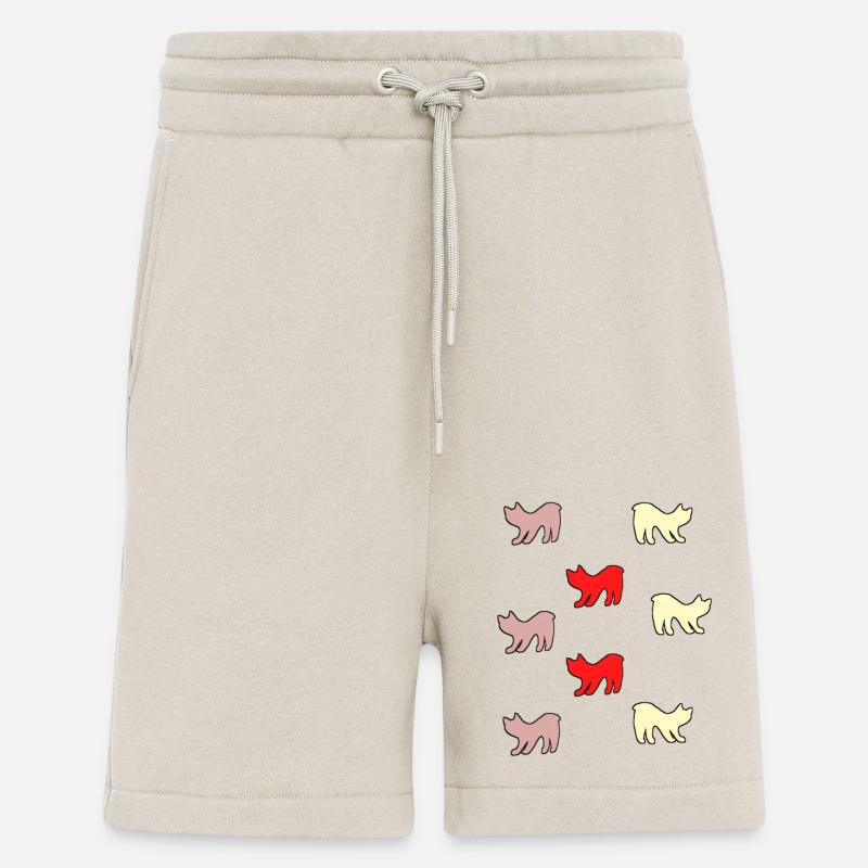 Chats sans queue - Short bio décontracté fabriqué en UE - WARM CLAY