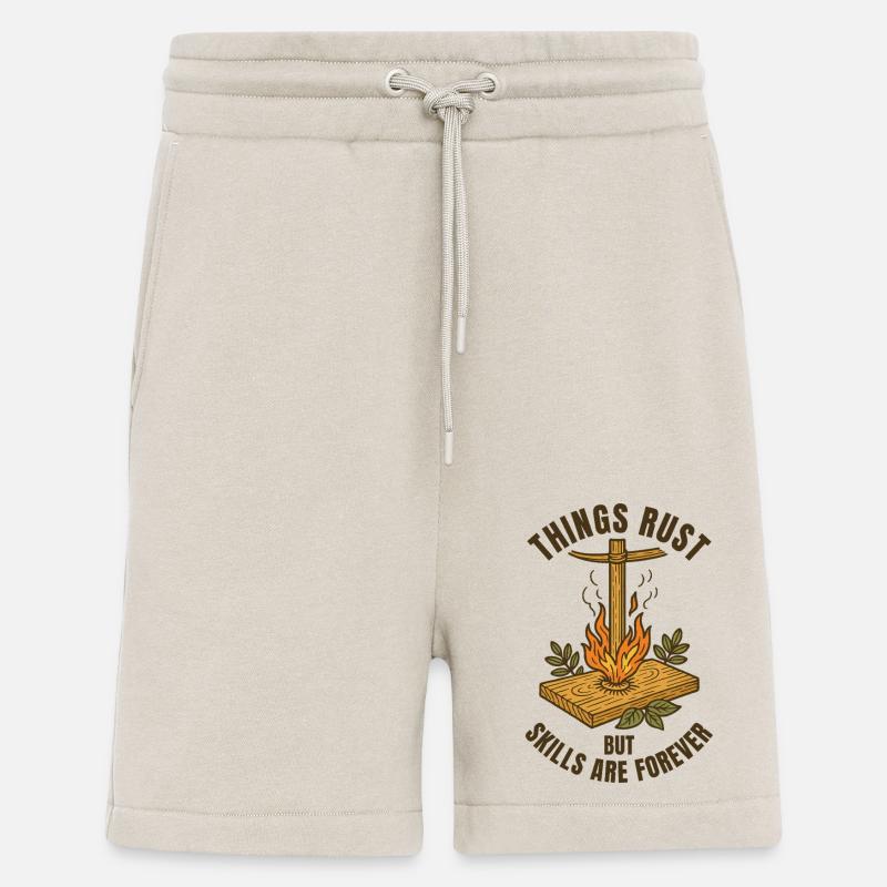 Things Rust Skills Forever Prepper Survival - Shorts - made by SPREAD - WARM CLAY