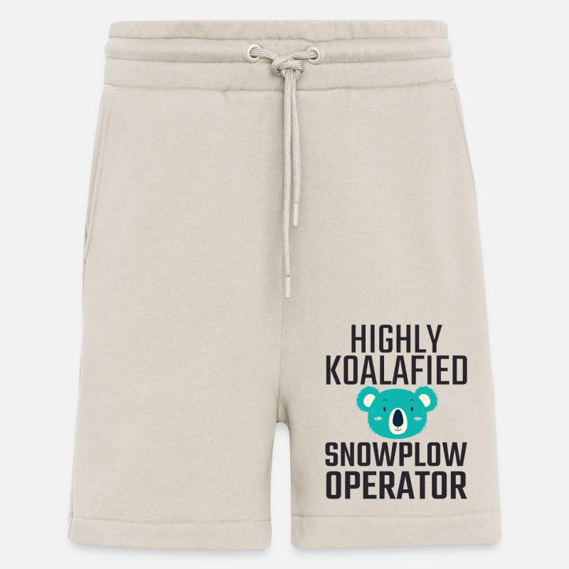 Snowplow Operator Koalafied - Shorts - made by SPREAD - WARM CLAY