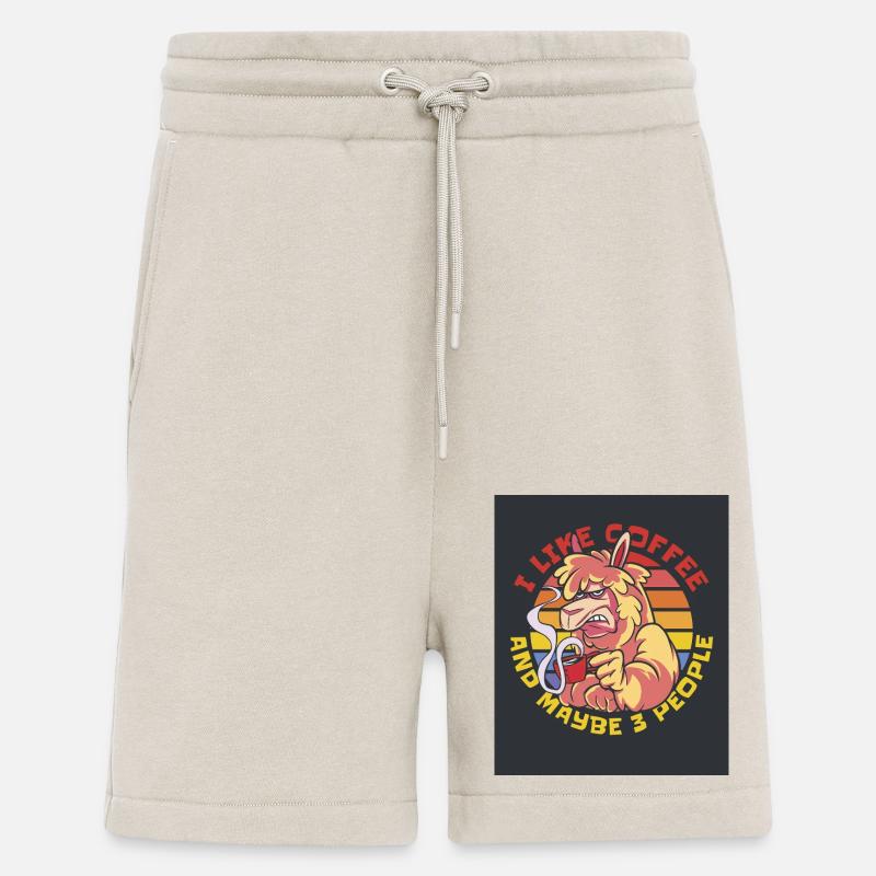 16992 GrumpyAlpacaTshirt PR - Short bio décontracté fabriqué en UE - WARM CLAY