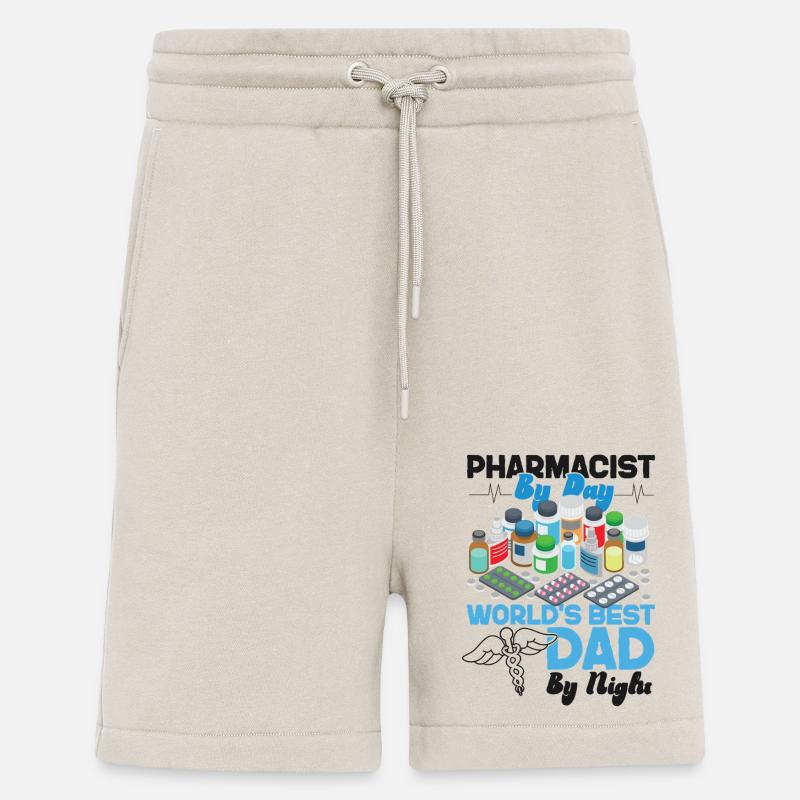 Technicien en pharmacie - Short bio décontracté fabriqué en UE - WARM CLAY