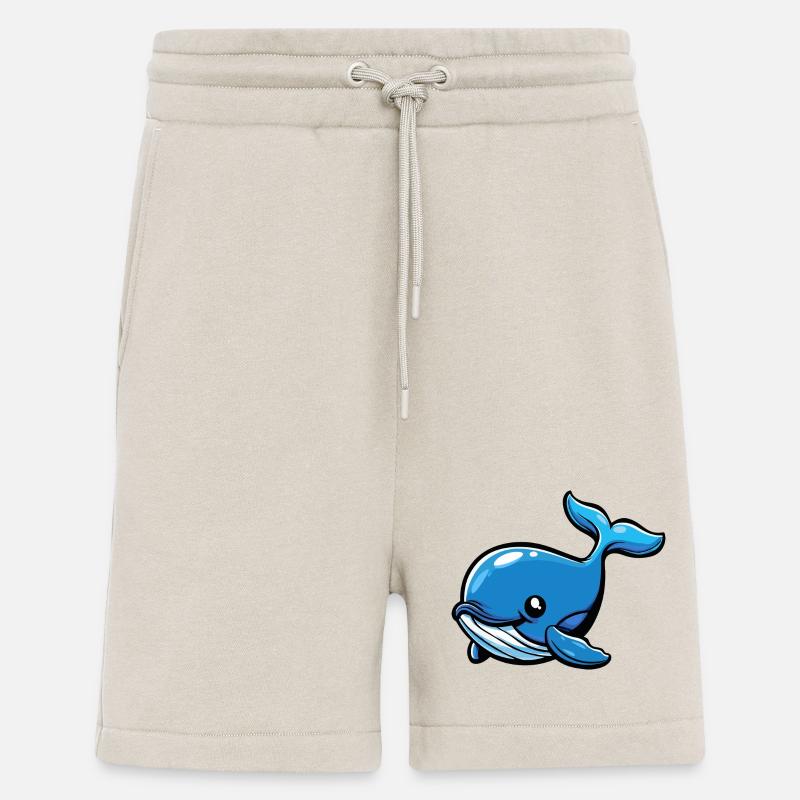 Whale Comic - Shorts - made by SPREAD - WARM CLAY