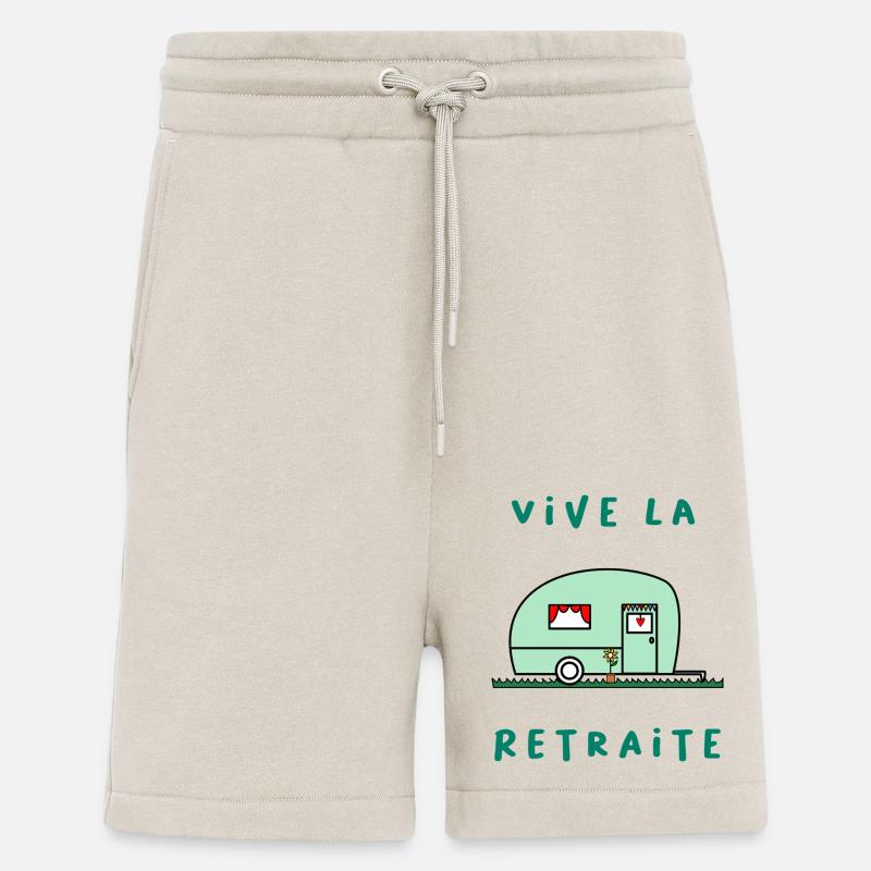 RETRAITE. RETRAITE. RETRAITEE. RETRAITE - Short bio décontracté fabriqué en UE - WARM CLAY
