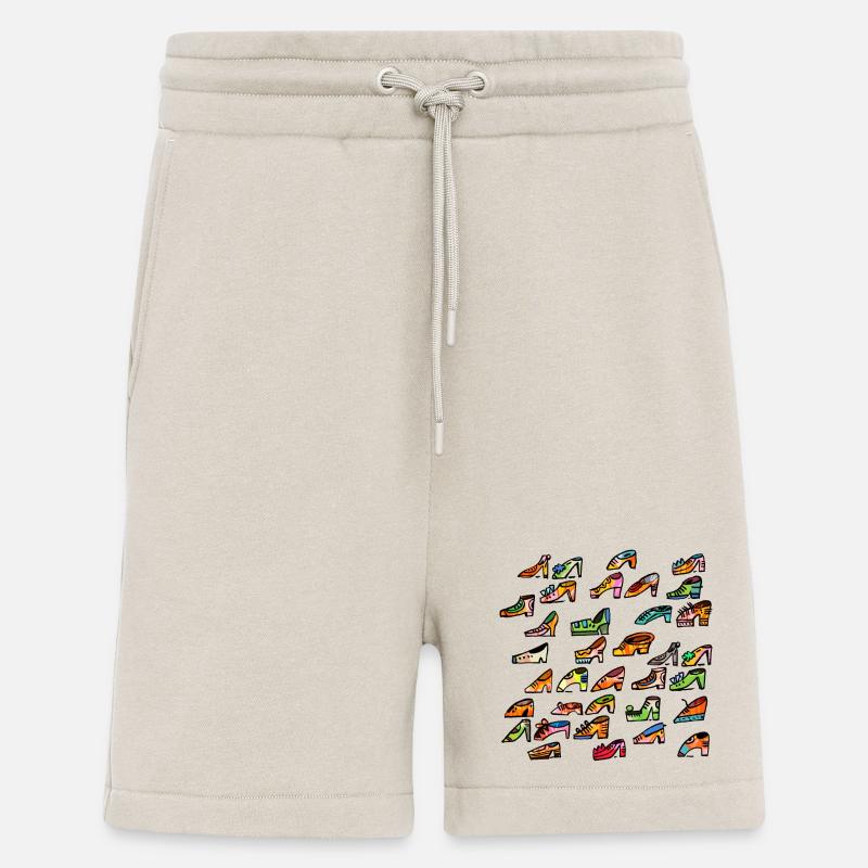 Bunte Schuhvielfalt Muster - Shorts - made by SPREAD - WARM CLAY