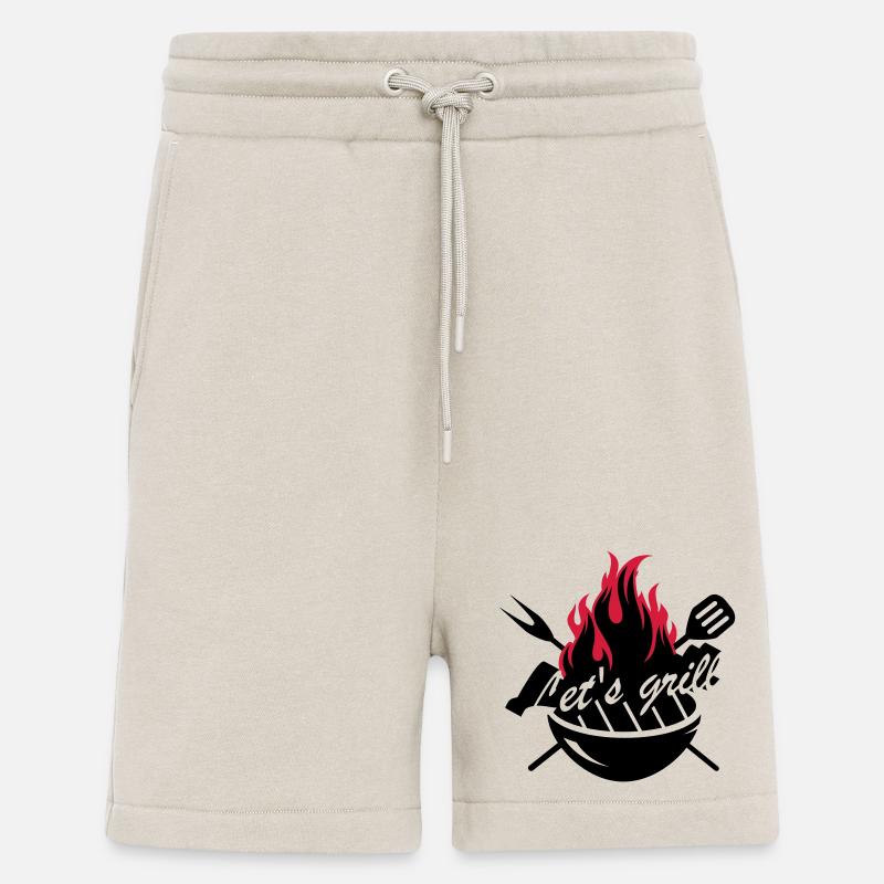 Grill mit Grillbesteck - Shorts - made by SPREAD - WARM CLAY