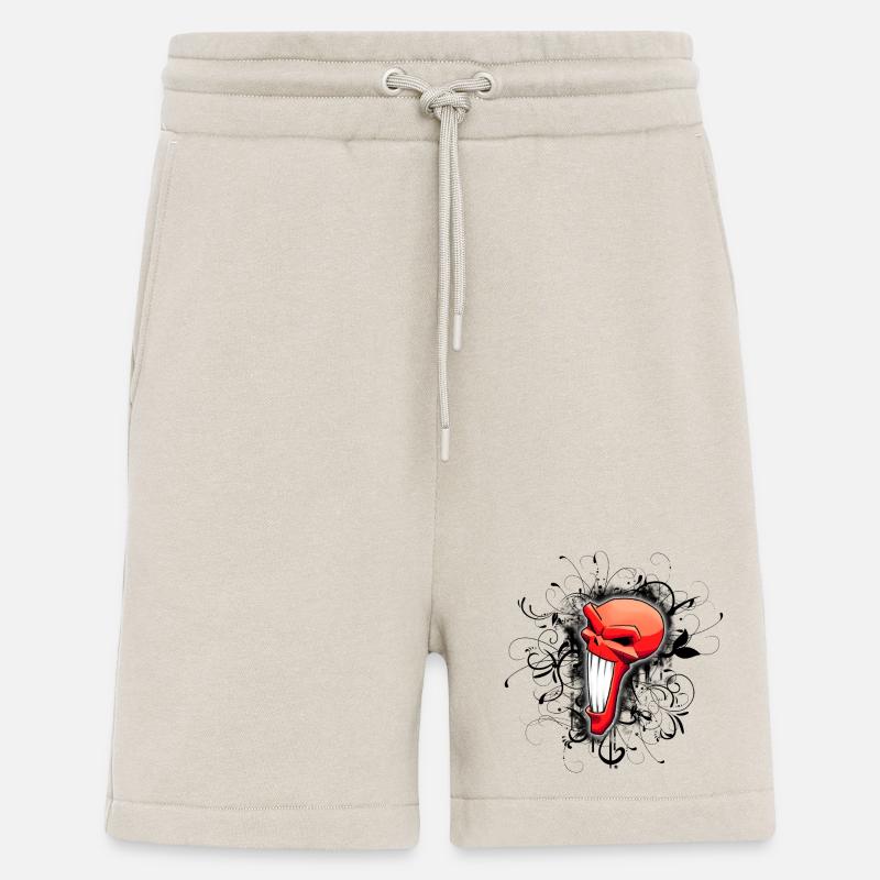Red Skull - Shorts - made by SPREAD - WARM CLAY