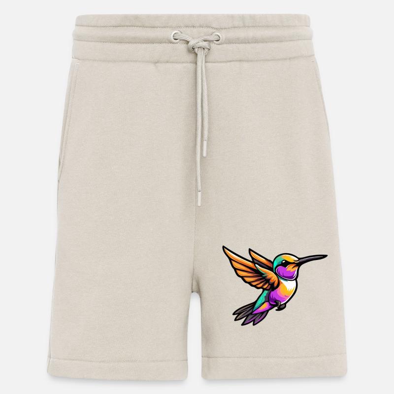 Kolibri Vogel Comic - Shorts - made by SPREAD - WARM CLAY