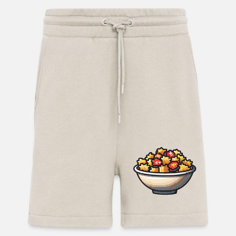 Pasta Pasta Pixel Icon - Shorts - made by SPREAD - WARM CLAY