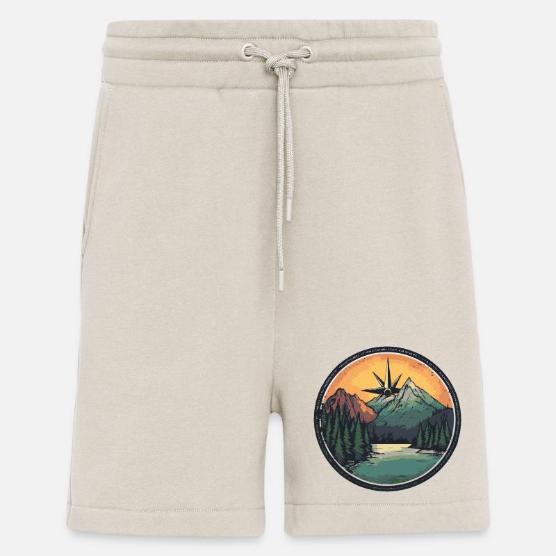 Berge Kompass - Shorts - made by SPREAD - WARM CLAY