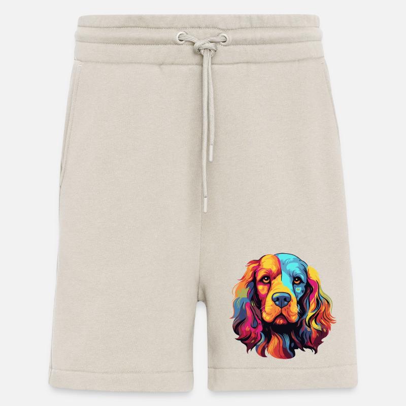 Farbenfroher Hund Pop Art - Shorts - made by SPREAD - WARM CLAY