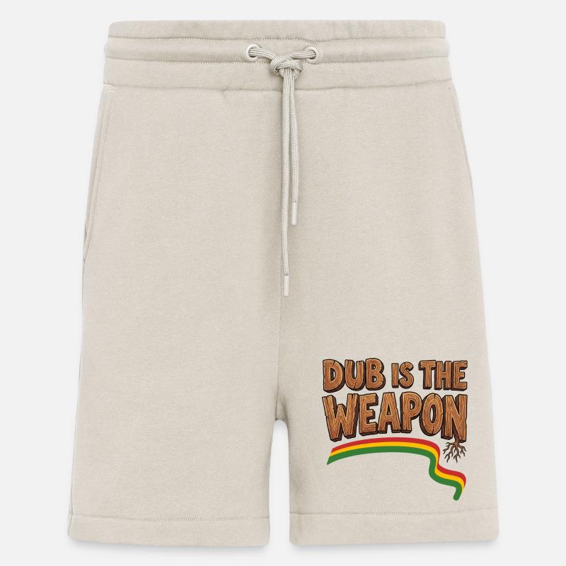 Dub Reggae Weapon - Short bio décontracté fabriqué en UE - WARM CLAY