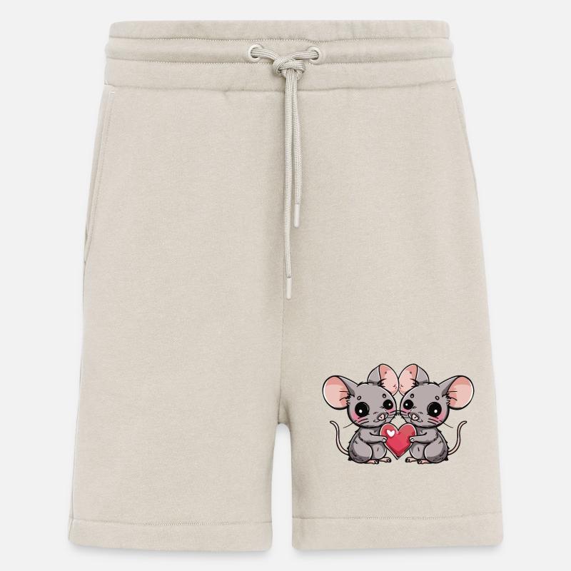 Maus Paar Herz - Shorts - made by SPREAD - WARM CLAY