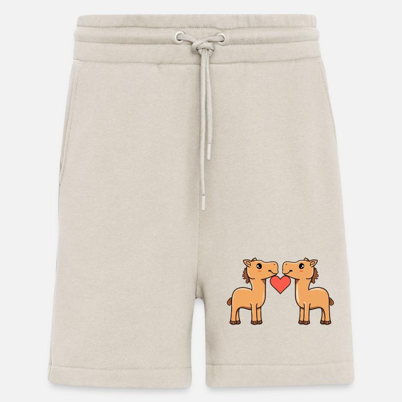 Kamel Paar Herz - Shorts - made by SPREAD - WARM CLAY