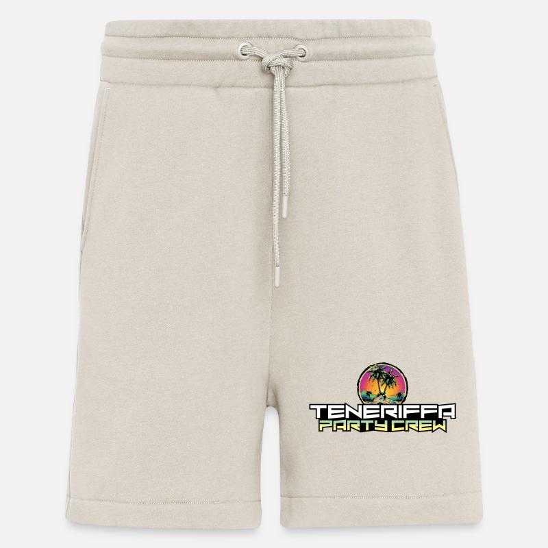 Tenerife Party Crew Vacances - Short bio décontracté fabriqué en UE - WARM CLAY