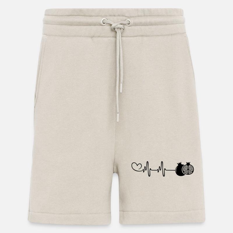 Pouls de cœur de grenade - Short bio décontracté fabriqué en UE - WARM CLAY