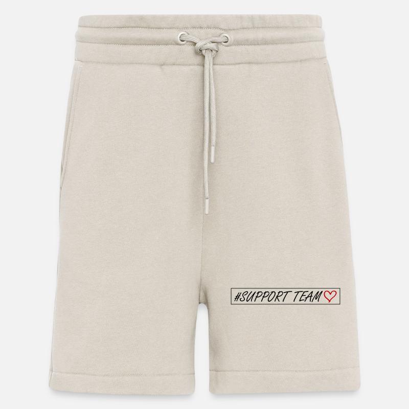 Cœur de l’équipe de soutien - Short bio décontracté fabriqué en UE - WARM CLAY