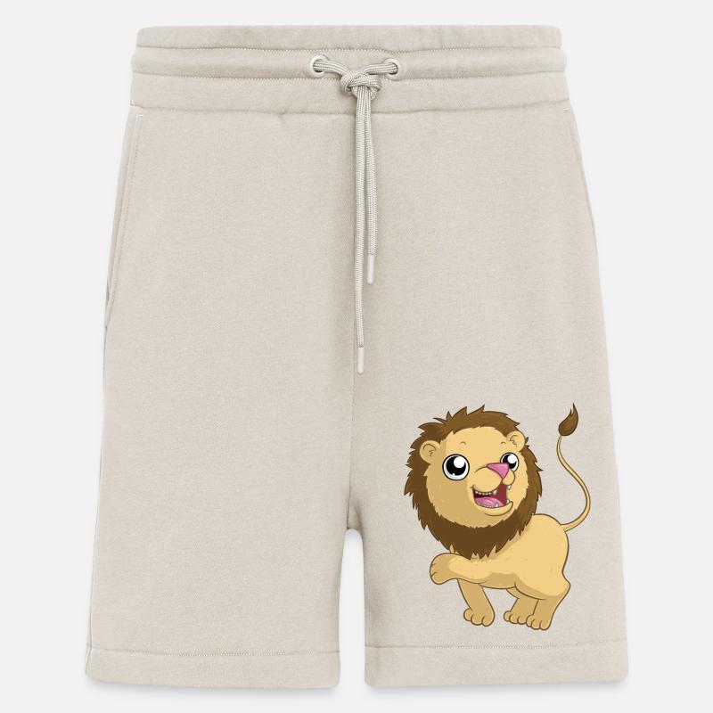 Comic Löwe - Shorts - made by SPREAD - WARM CLAY