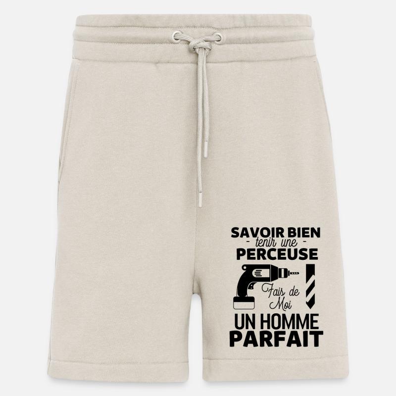 Perceuse percer charpentier - Short bio décontracté fabriqué en UE - WARM CLAY