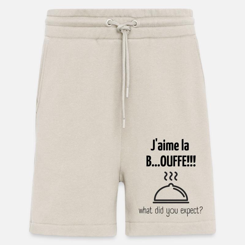 J aime la bouffe - Short bio décontracté fabriqué en UE - WARM CLAY