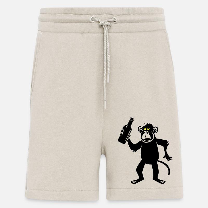 Monkey Party Beer - Shorts - made by SPREAD - WARM CLAY