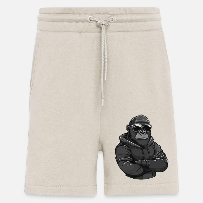 Gorilla Tier Comic - Shorts - made by SPREAD - WARM CLAY