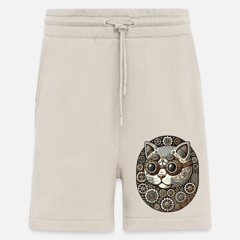 Steampunk Kätzchen Katze - Shorts - made by SPREAD - WARM CLAY