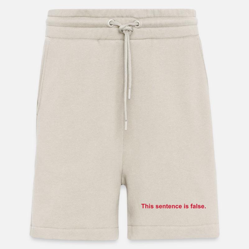 This Sentence Is False - Shorts - made by SPREAD - WARM CLAY