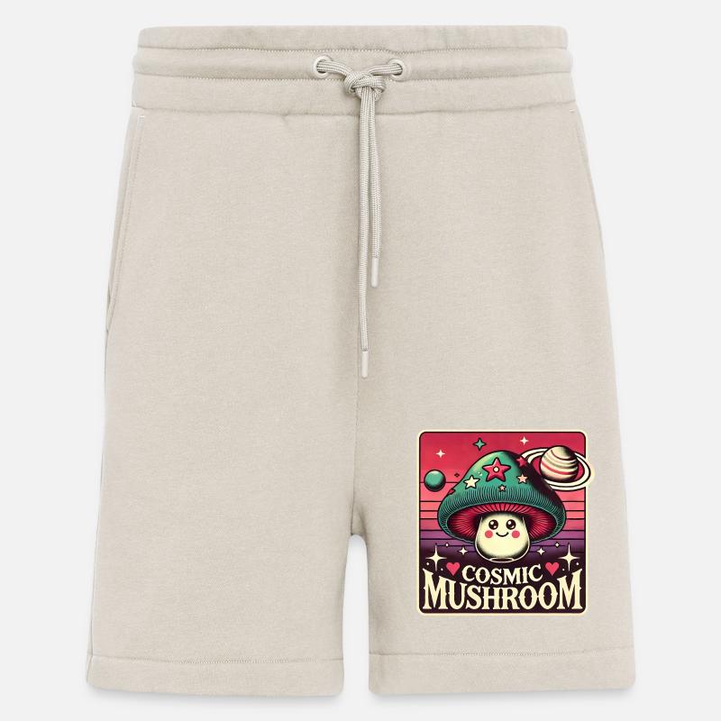 Super Power Intergalactic Cosmic Mushroom - Shorts - made by SPREAD - WARM CLAY