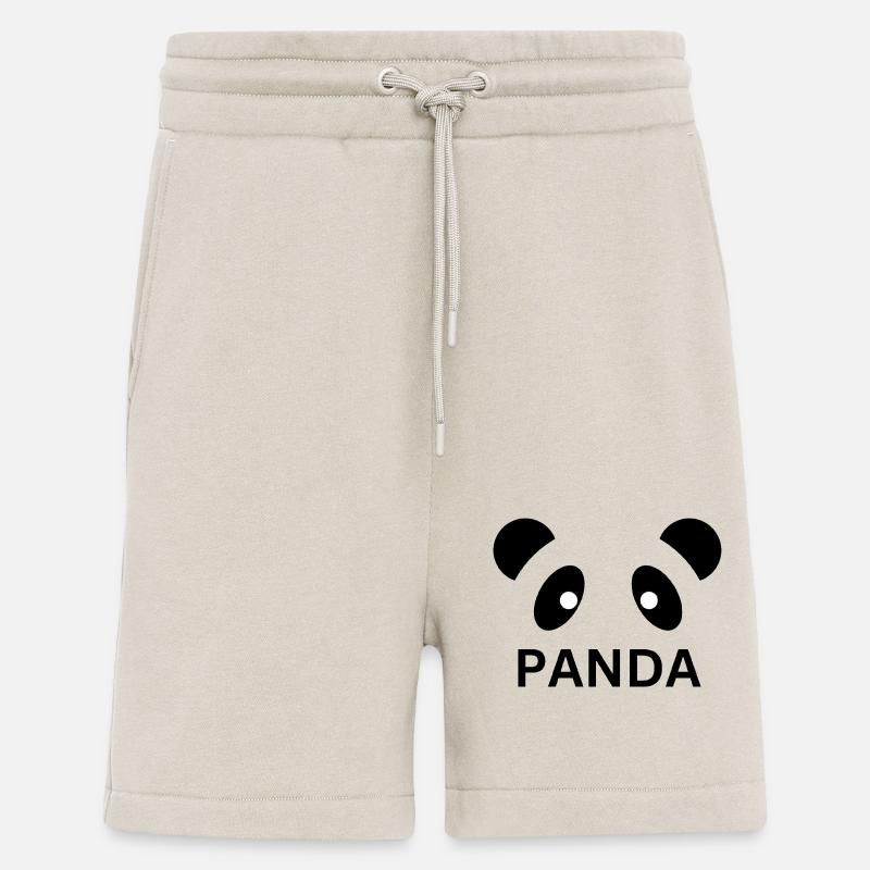 Panda Gesicht Design - Shorts - made by SPREAD - WARM CLAY